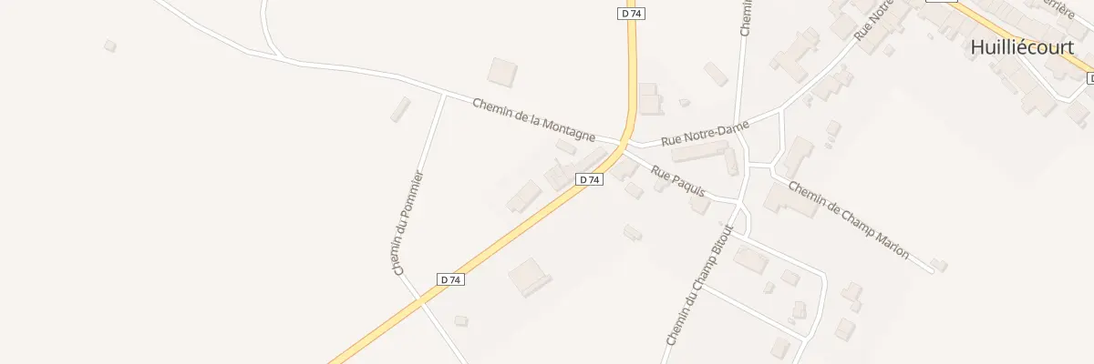 Plan du 6 Rue Saint Martin à Huilliécourt
