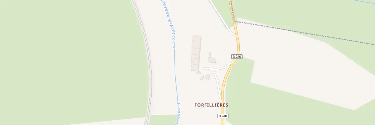 Plan du 7 Ham de Forfillieres à Avrecourt