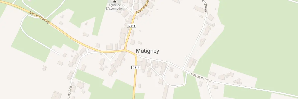 Plan du 1 Rue de Pesmes à Mutigney