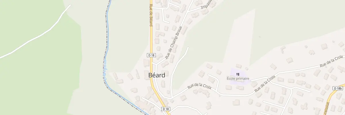Plan du 30 Rue de Champ Broux à Béard-Géovreissiat