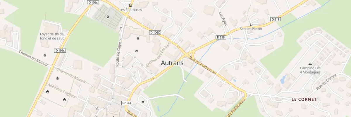 Plan du 201 Rue des Écoles à Autrans-Méaudre en Vercors