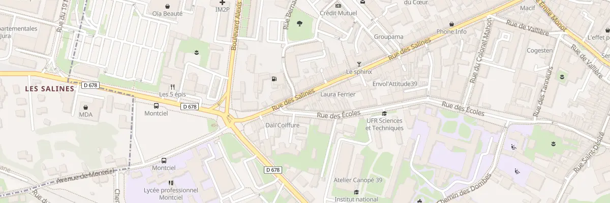 Plan du 63 Rue des Salines à Lons-le-Saunier