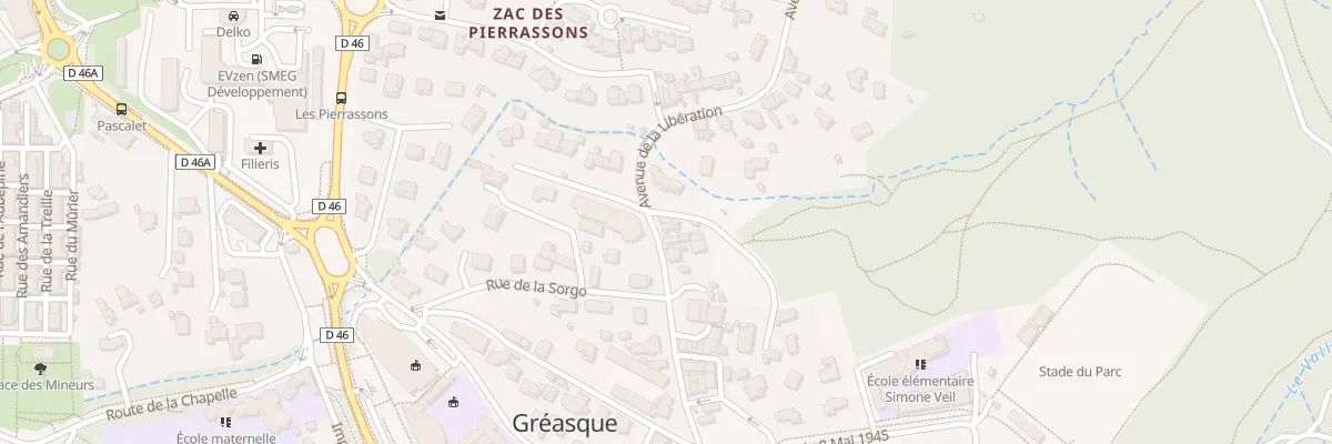Plan du 26 Av de la Libération à Gréasque