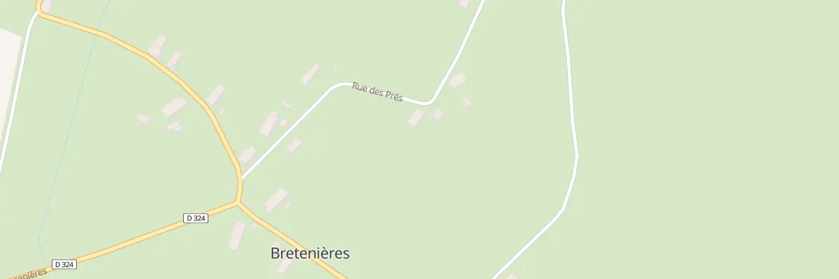 Plan du 6 Rue des Prés à Bretenières