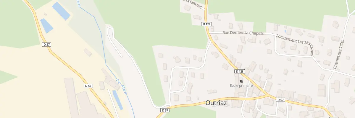 Plan du 6 Lotissement le Traverset à Outriaz