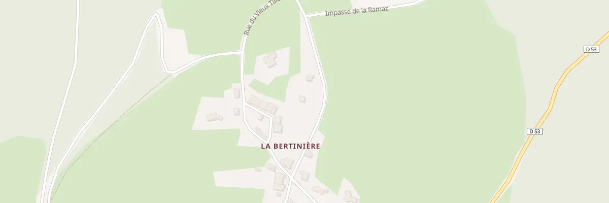 Plan du 9021 La Bertiniere à Plateau d’Hauteville