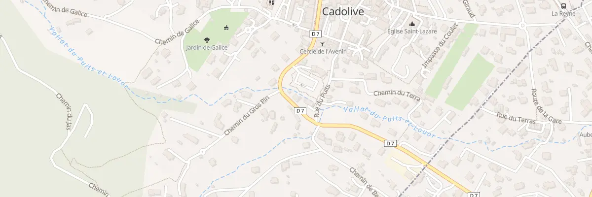 Plan du 23 Av du Village à Cadolive
