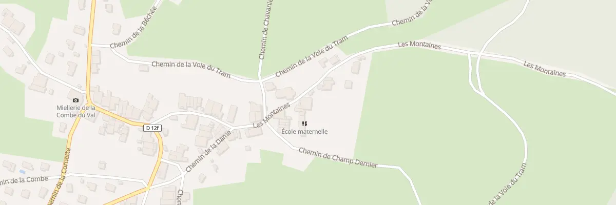Plan du 255 Vc les Montaines à Lantenay