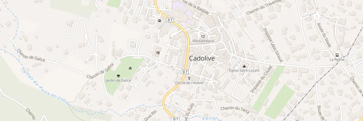 Plan du 20 Av du Village à Cadolive