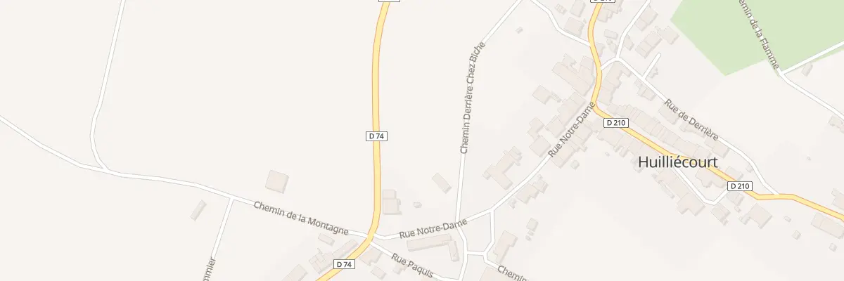 Plan du 18 Rue Notre Dame à Huilliécourt