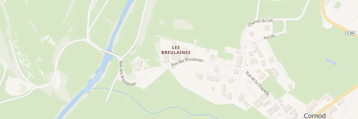 Plan du 62 Rue des Breulaines à Cornod
