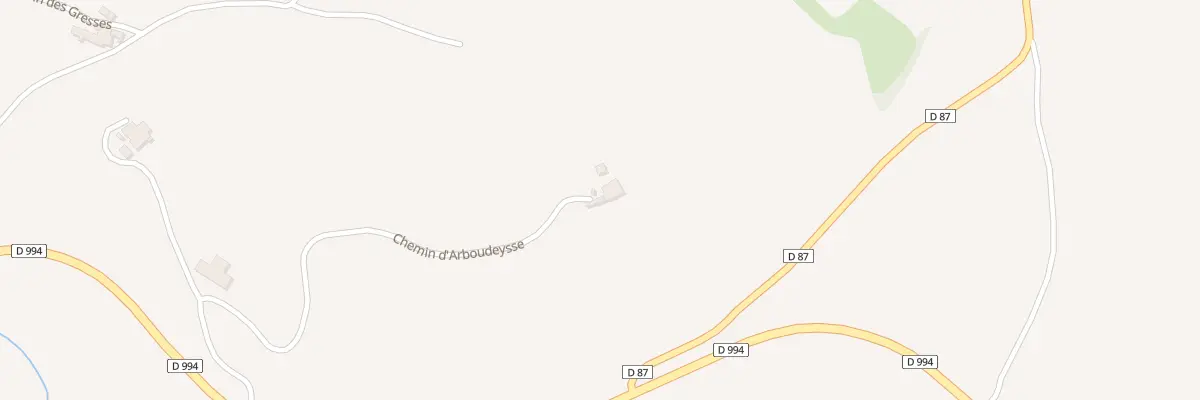 Plan du 5040 Serre du Moulin à Ribeyret