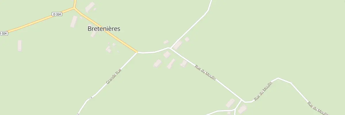 Plan du 12 Rue du Moulin à Bretenières