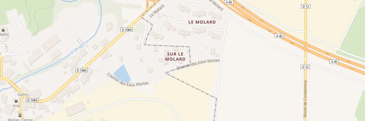 Plan du 349 Che des Eaux Mortes à Maillat