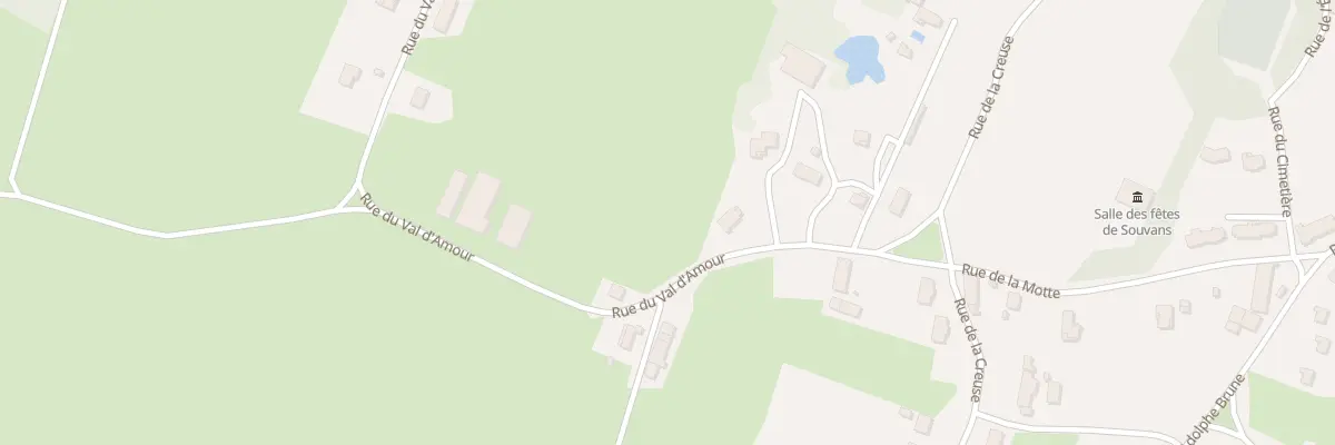 Plan du 22 Rue du Val d’Amour à Souvans