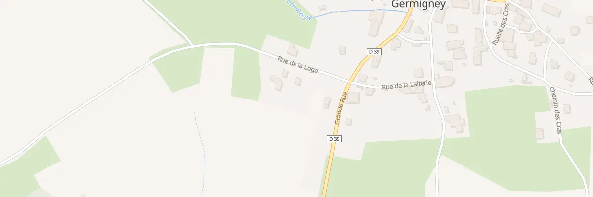 Plan du 1 Rue de la Loge à Germigney