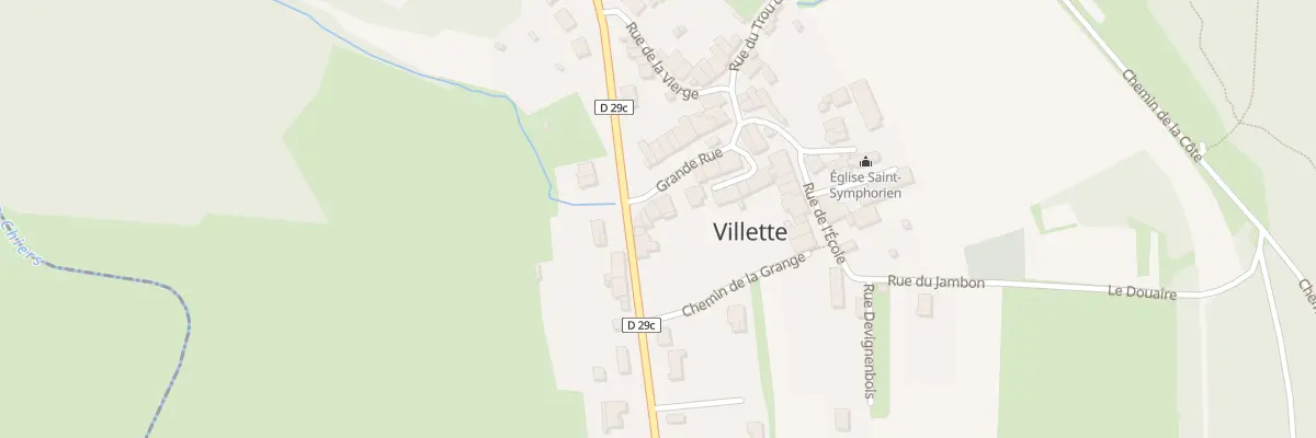 Plan du 5 Gr Grande Rue à Villette