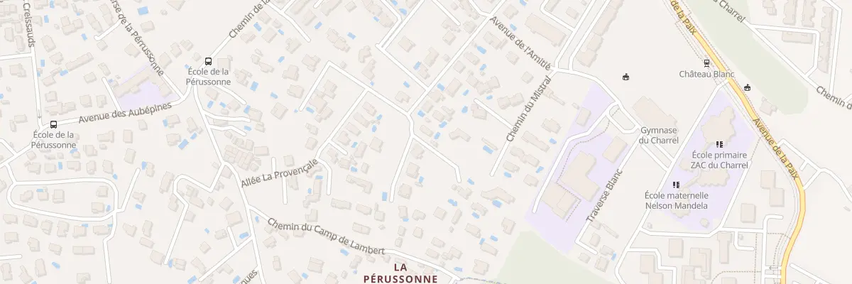 Plan du 9093 La Perussonne à Aubagne