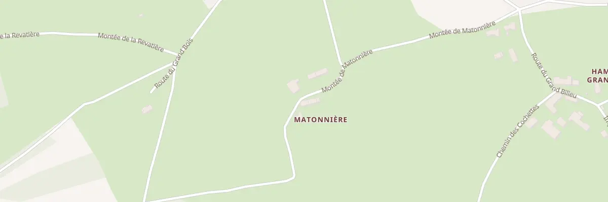 Plan du 400 Mte de Matonnière à Bilieu