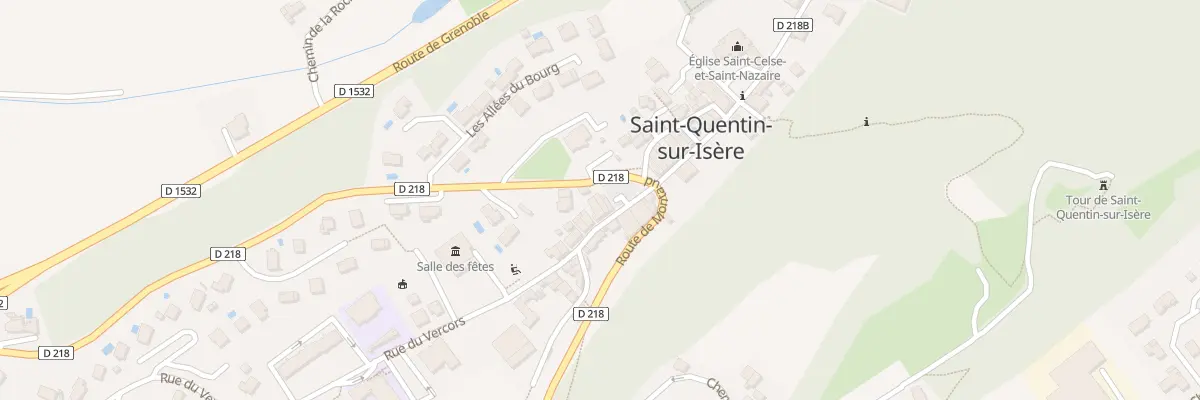 Plan du 596 Rte de Montaud à Saint-Quentin-sur-Isère