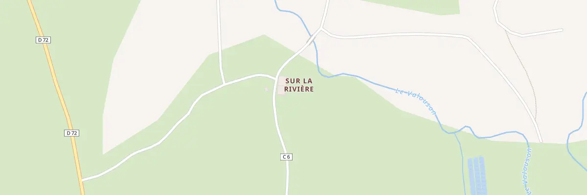 Plan du 2 Che sur la Riviere à Valzin en Petite Montagne