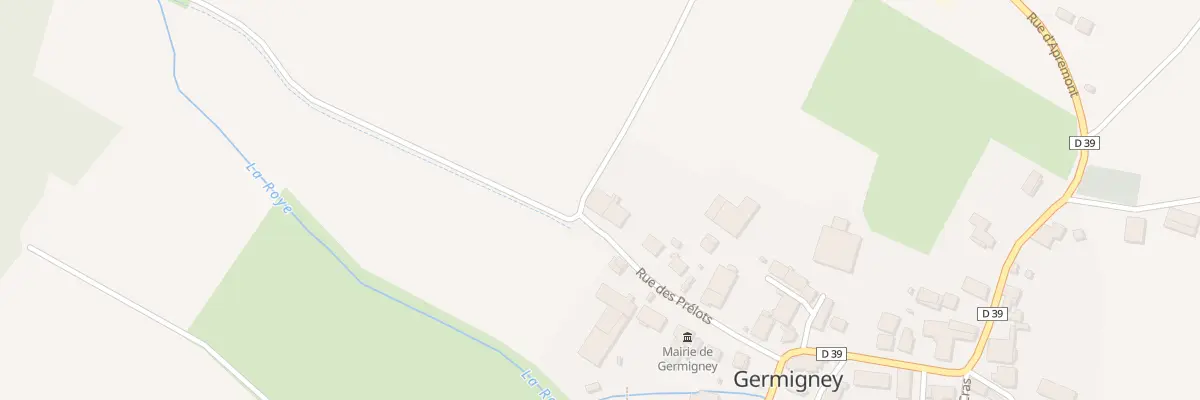 Plan du 14 Rue des Prélots à Germigney