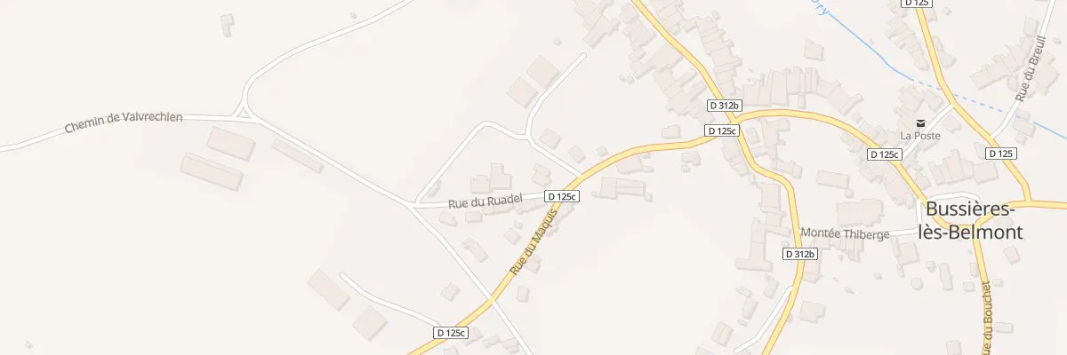 Plan du 2 Rue du Ruadel à Champsevraine