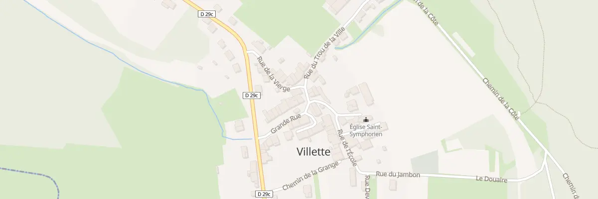 Plan du 8 Gr Grande Rue à Villette