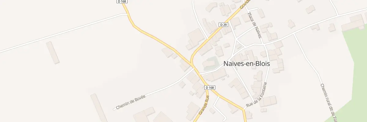 Plan du 2 Che de Bovée à Naives-en-Blois
