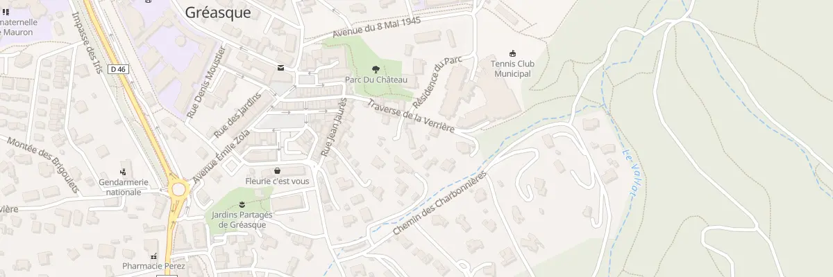 Plan du 2 Imp de la Verriere à Gréasque