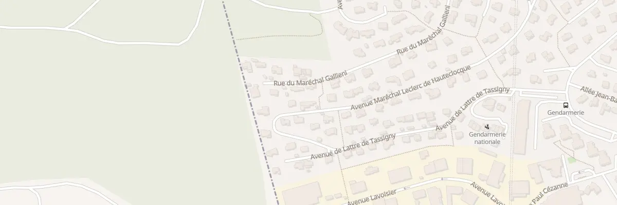Plan du 28 Av Mal Leclerc de Hautecloque à Carnoux-en-Provence