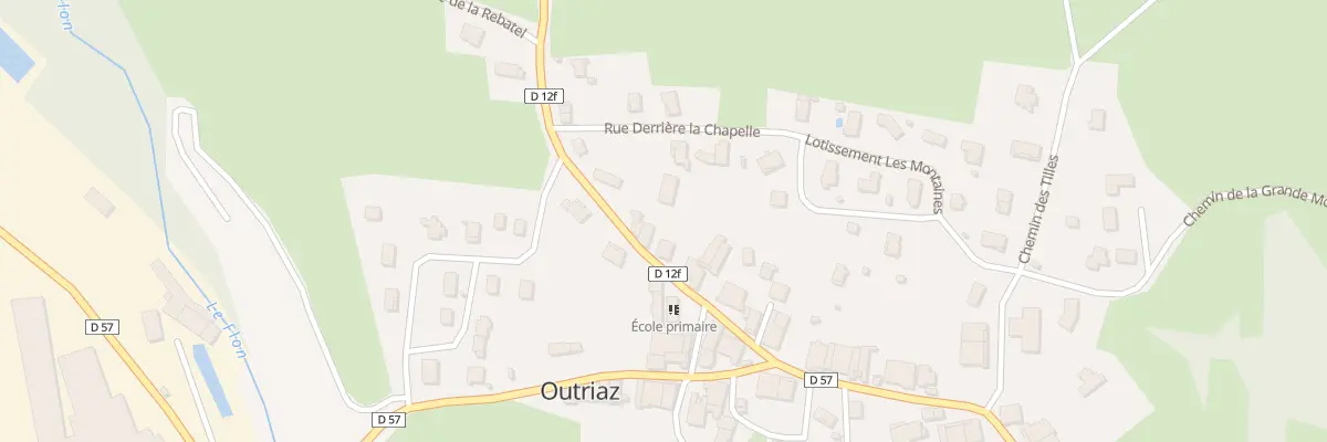 Plan du 12 Rue de l’Arbépin à Outriaz