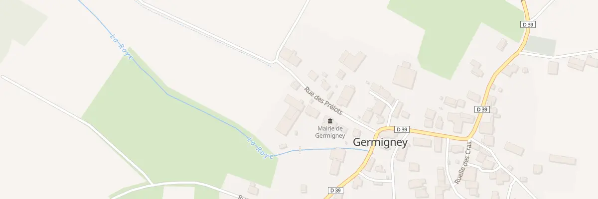 Plan du 9 Rue des Prélots à Germigney