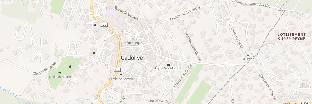 Plan du 3 Mte de l’Eglise à Cadolive