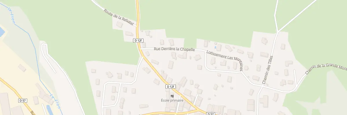 Plan du 2 Rue Derrière la Chapelle à Outriaz