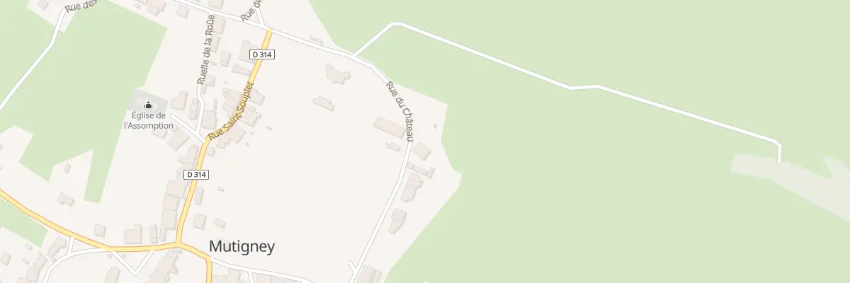 Plan du 1 Rue du Chateau à Mutigney