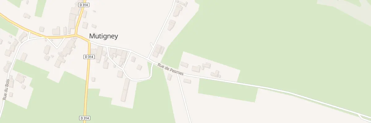 Plan du 3B Rue de Pesmes à Mutigney