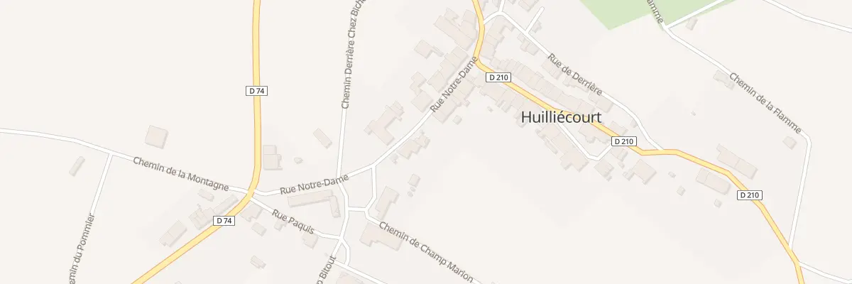 Plan du 11 Rue Notre Dame à Huilliécourt