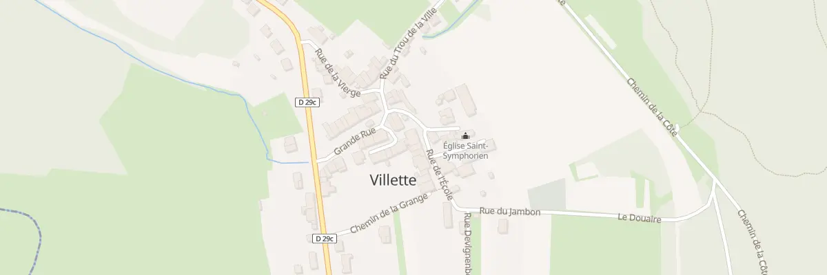 Plan du 1 Rue de l’Ecole à Villette