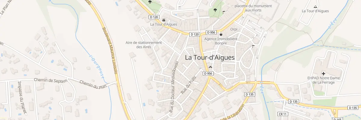 Plan du 60 Rue du Doc Medvedowsky à La Tour-d’Aigues
