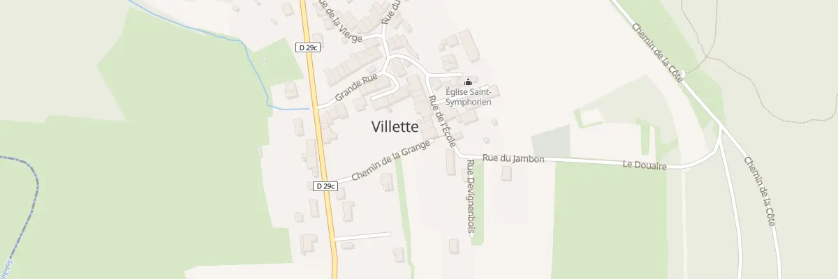 Plan du 6 Rue de l’Ecole à Villette