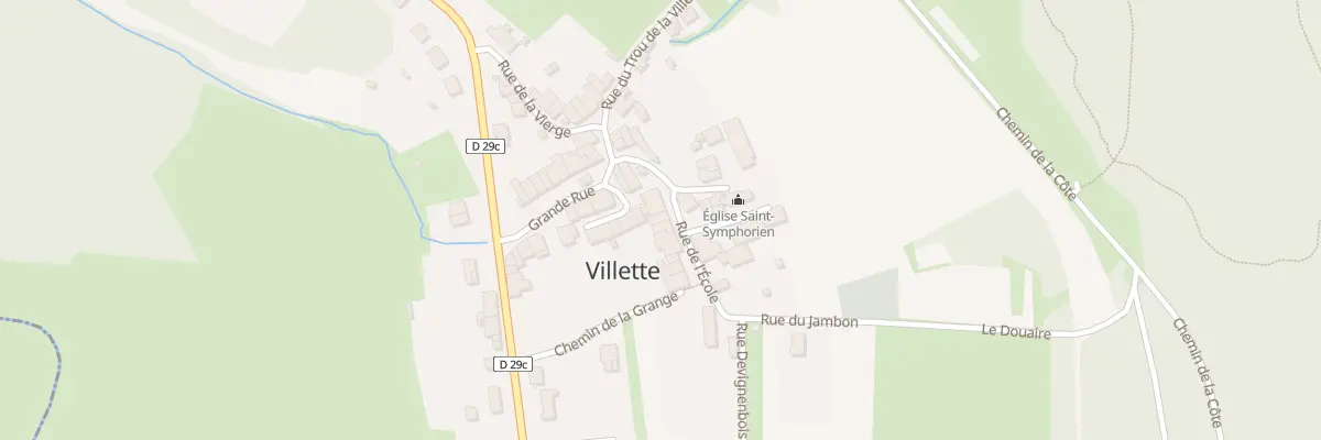 Plan du 1B Rue de l’Ecole à Villette