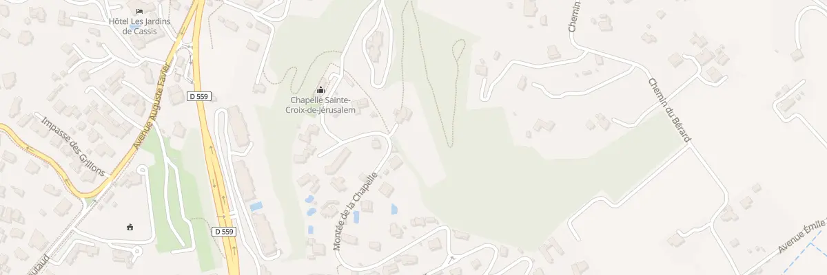 Plan du 28 Mte de la Chapelle à Cassis