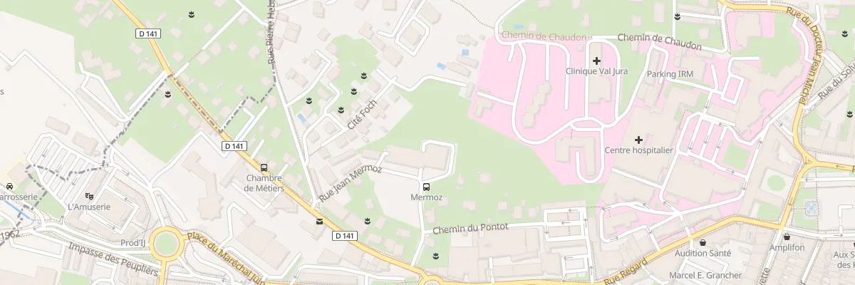 Plan du 5 Rue Jean Mermoz à Lons-le-Saunier