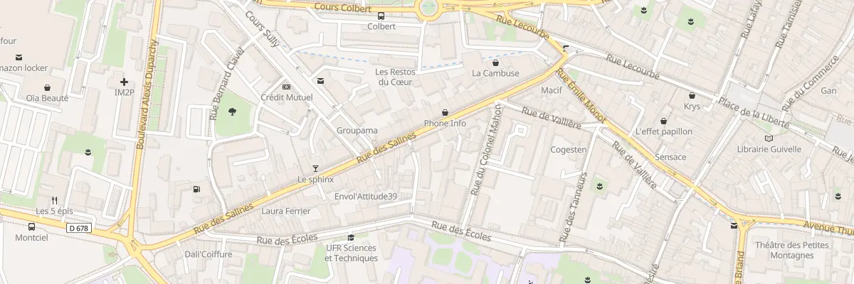 Plan du 21 Rue des Capucins à Lons-le-Saunier