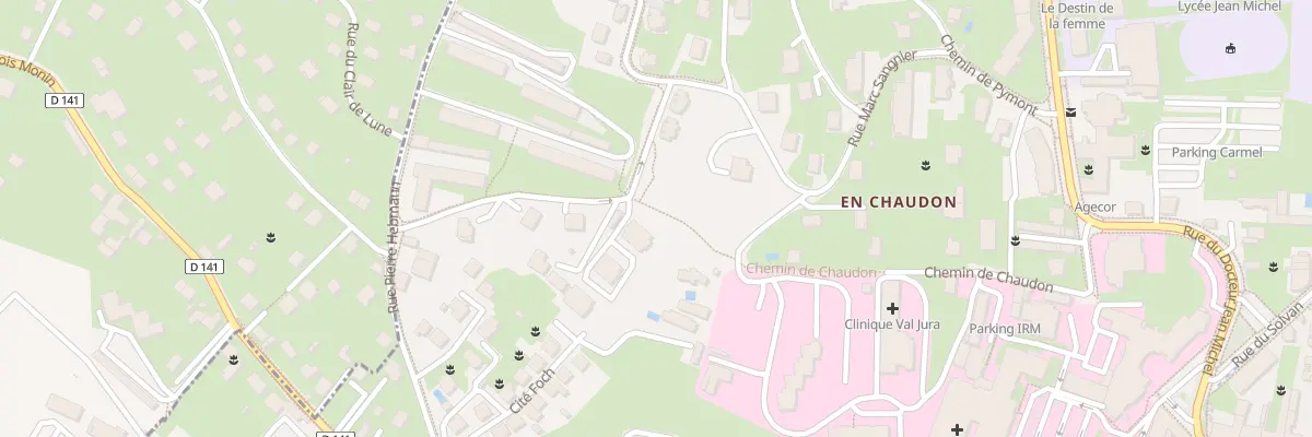 Plan du 180 Rue Pierre-Joseph Proudhon à Lons-le-Saunier