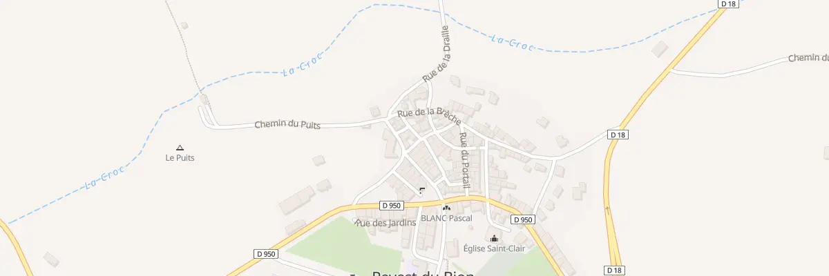 Plan du 5121 Le Village à Revest-du-Bion