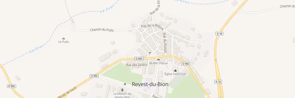 Plan du 5154 Le Village à Revest-du-Bion