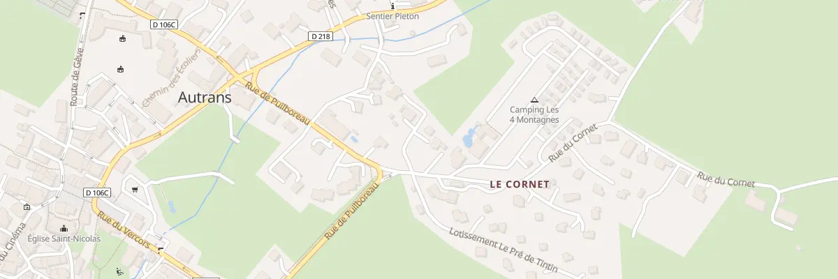 Plan du 13 Rue du Cornet à Autrans-Méaudre en Vercors