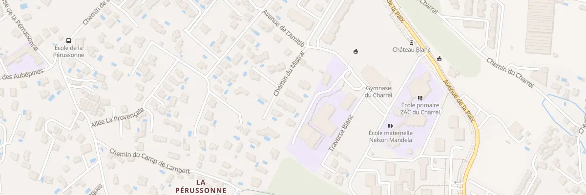 Plan du 5558F Che du Mistral à Aubagne